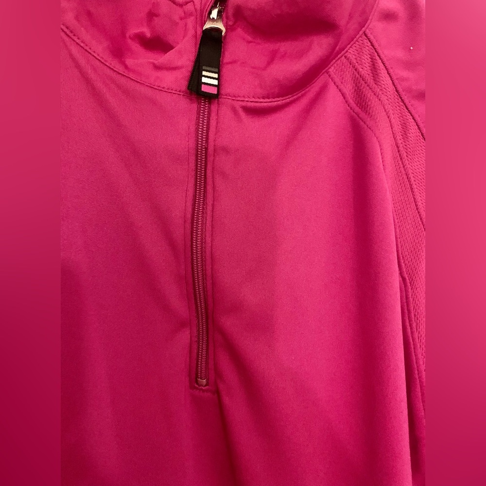 Women’s Champion Athletic Jacket Size L Pink Quarter Zip Top